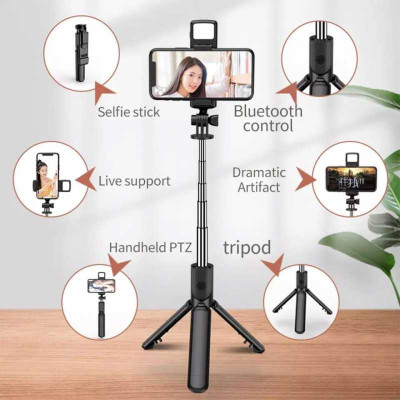 Bluetooth Remote Control Selfie Stick