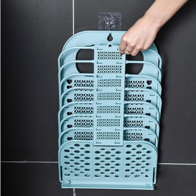 Plastic  Hanging  Folded Laundry Basket