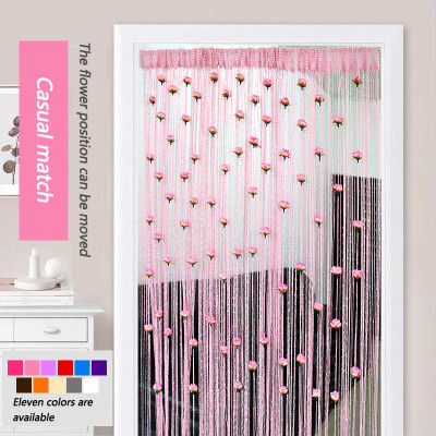 Sparkling Metallic Beads গোলাপ Wired পর্দা